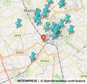 Mappa Contrada Ceneri, 73042 Casarano LE, Italia (2.2205)