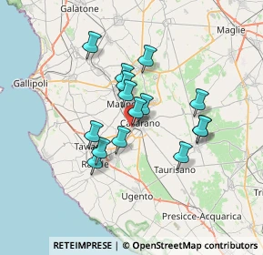 Mappa Contrada Ceneri, 73042 Casarano LE, Italia (5.91933)