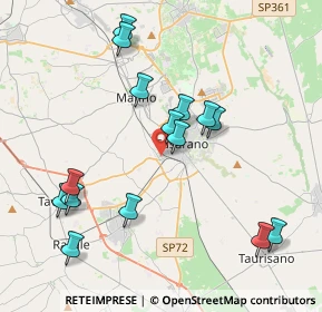 Mappa Contrada Ceneri, 73042 Casarano LE, Italia (4.47333)