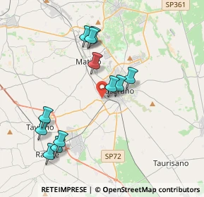 Mappa Via Intercomunale Casarano-Matino, 73042 Casarano LE, Italia (4.20417)