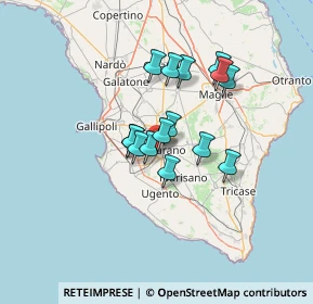 Mappa Via Intercomunale Casarano-Matino, 73042 Casarano LE, Italia (10.47)