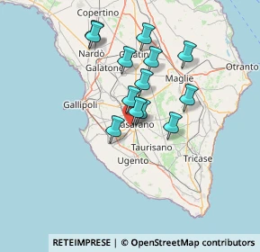 Mappa Via Intercomunale Casarano-Matino, 73042 Casarano LE, Italia (12.07692)