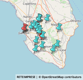 Mappa Via Danubio, 73042 Casarano LE, Italia (11.225)