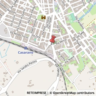 Mappa Piazza Daniela e Paola Bastianutti, 14, 73042 Casarano, Lecce (Puglia)