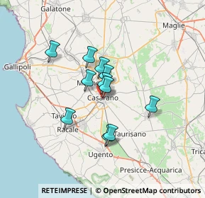 Mappa Via Corso XX Settembre, 73042 Casarano LE, Italia (5.27273)