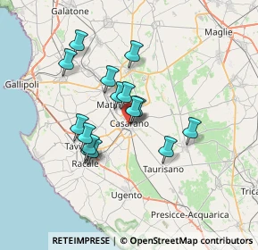 Mappa Via Corso XX Settembre, 73042 Casarano LE, Italia (6.16267)