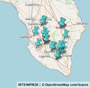 Mappa Via Corso XX Settembre, 73042 Casarano LE, Italia (10.763)