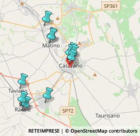 Mappa Via Corso XX Settembre, 73042 Casarano LE, Italia (4.32)