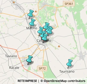 Mappa Via Corso XX Settembre, 73042 Casarano LE, Italia (2.85)