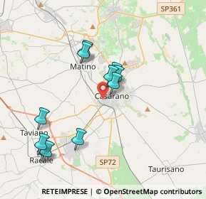 Mappa Via Poerio, 73042 Casarano LE, Italia (3.95455)