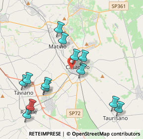 Mappa Via Poerio angolo, 73042 Casarano LE, Italia (4.73769)