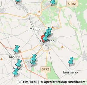 Mappa Via Poerio, 73042 Casarano LE, Italia (5.20455)