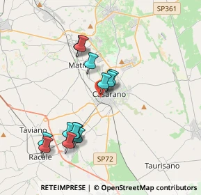 Mappa Via Poerio angolo, 73042 Casarano LE, Italia (3.86538)