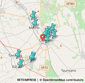 Mappa Via Poerio, 73042 Casarano LE, Italia (3.23667)