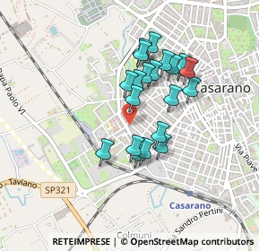 Mappa Via Poerio angolo, 73042 Casarano LE, Italia (0.38)