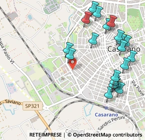 Mappa Via Poerio angolo, 73042 Casarano LE, Italia (0.6525)