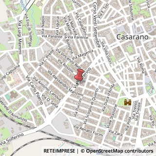 Mappa Via pascoli giovanni, 73042 Casarano, Lecce (Puglia)