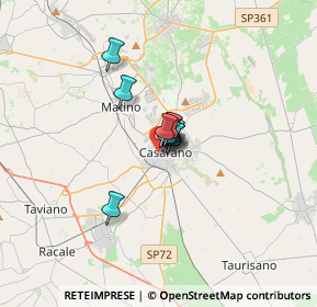 Mappa Via Milano, 73042 Casarano LE, Italia (1.47727)