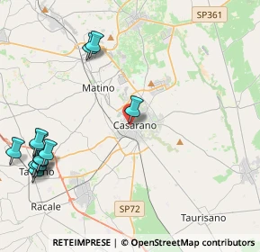 Mappa Via Calatafimi, 73042 Casarano LE, Italia (6.09083)