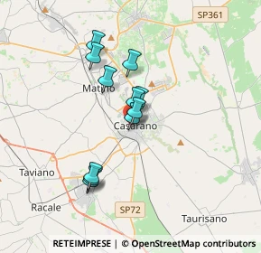 Mappa Via Calatafimi, 73042 Casarano LE, Italia (2.96636)