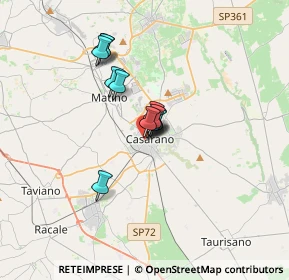 Mappa Via Calatafimi, 73042 Casarano LE, Italia (2.32417)