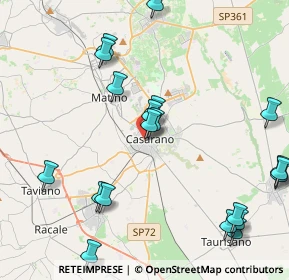 Mappa Via Calatafimi, 73042 Casarano LE, Italia (5.4595)