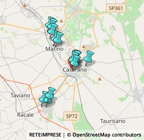 Mappa Via Magenta, 73042 Casarano LE, Italia (2.89643)