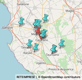 Mappa Via Calatafimi, 73042 Casarano LE, Italia (5.37786)