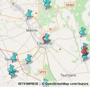 Mappa Via F. A. Astore, 73042 Casarano LE, Italia (6.8)