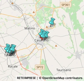 Mappa Via F. A. Astore, 73042 Casarano LE, Italia (4.97818)