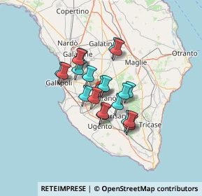 Mappa Via F. A. Astore, 73042 Casarano LE, Italia (9.75)