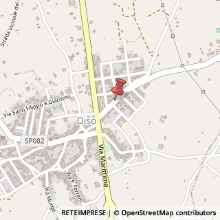 Mappa Via Castro, 54, 73030 Diso, Lecce (Puglia)