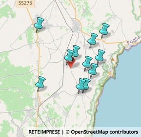 Mappa Via Guglielmo Oberdan, 73038 Spongano LE, Italia (3.17545)