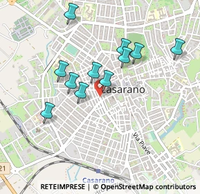 Mappa Via Palestro, 73042 Casarano LE, Italia (0.44909)