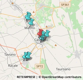 Mappa Via Padova, 73042 Casarano LE, Italia (2.92091)