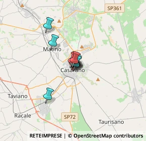 Mappa Via Padova, 73042 Casarano LE, Italia (1.42182)