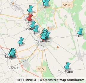 Mappa Via Padova, 73042 Casarano LE, Italia (4.374)