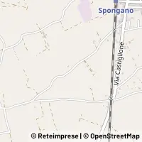 Mapa Spongano