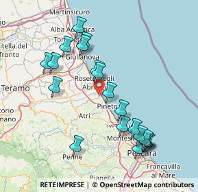 Mappa SP27, 64025 Pineto TE, Italia (16.786)
