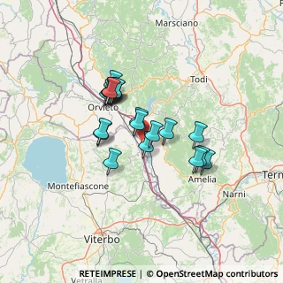 Mappa Milano - Napoli, 01024 Castiglione In Teverina VT, Italia (10.8155)