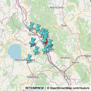Mappa Milano - Napoli, 01024 Castiglione In Teverina VT, Italia (9.15385)