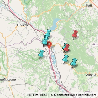 Mappa A1 - Autostrada del Sole, 01024 Castiglione In Teverina VT, Italia (6.02917)