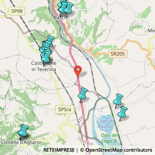 Mappa A1 - Autostrada del Sole, 01024 Castiglione In Teverina VT, Italia (3.078)