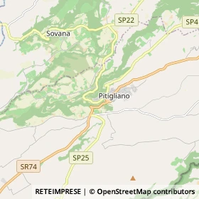 Mappa Pitigliano