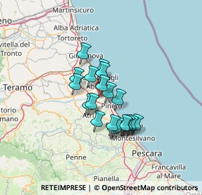 Mappa Via Rotabile per Casoli, 64025 Pineto TE, Italia (9.8595)