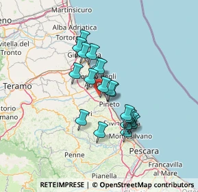 Mappa Via Rotabile per Casoli, 64025 Pineto TE, Italia (10.96)