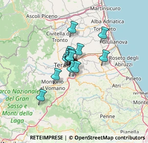 Mappa A24 Roma - l'Aquila - Teramo, 64100 Teramo TE, Italia (7.82933)