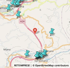 Mappa A24 Roma - l'Aquila - Teramo, 64100 Teramo TE, Italia (3.3255)