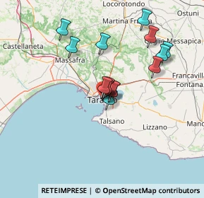 Mappa Via Pitagora 98 angolo Via Acclavio, 74121 Taranto TA, Italia (11.72)