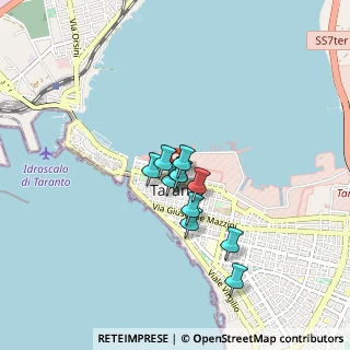 Mappa Via Pitagora 98 angolo Via Acclavio, 74121 Taranto TA, Italia (0.60091)